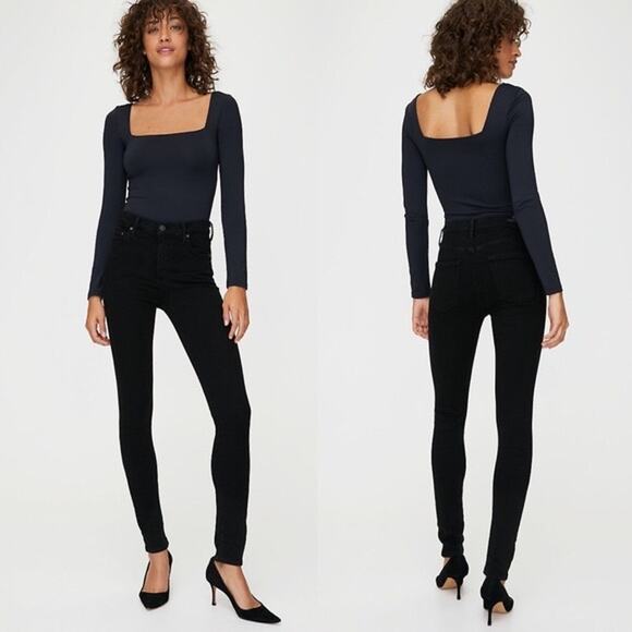 Citizens of Humanity Rocket High Rise Skinny Jeans in Black - Size: 27 - Picture 1 of 12